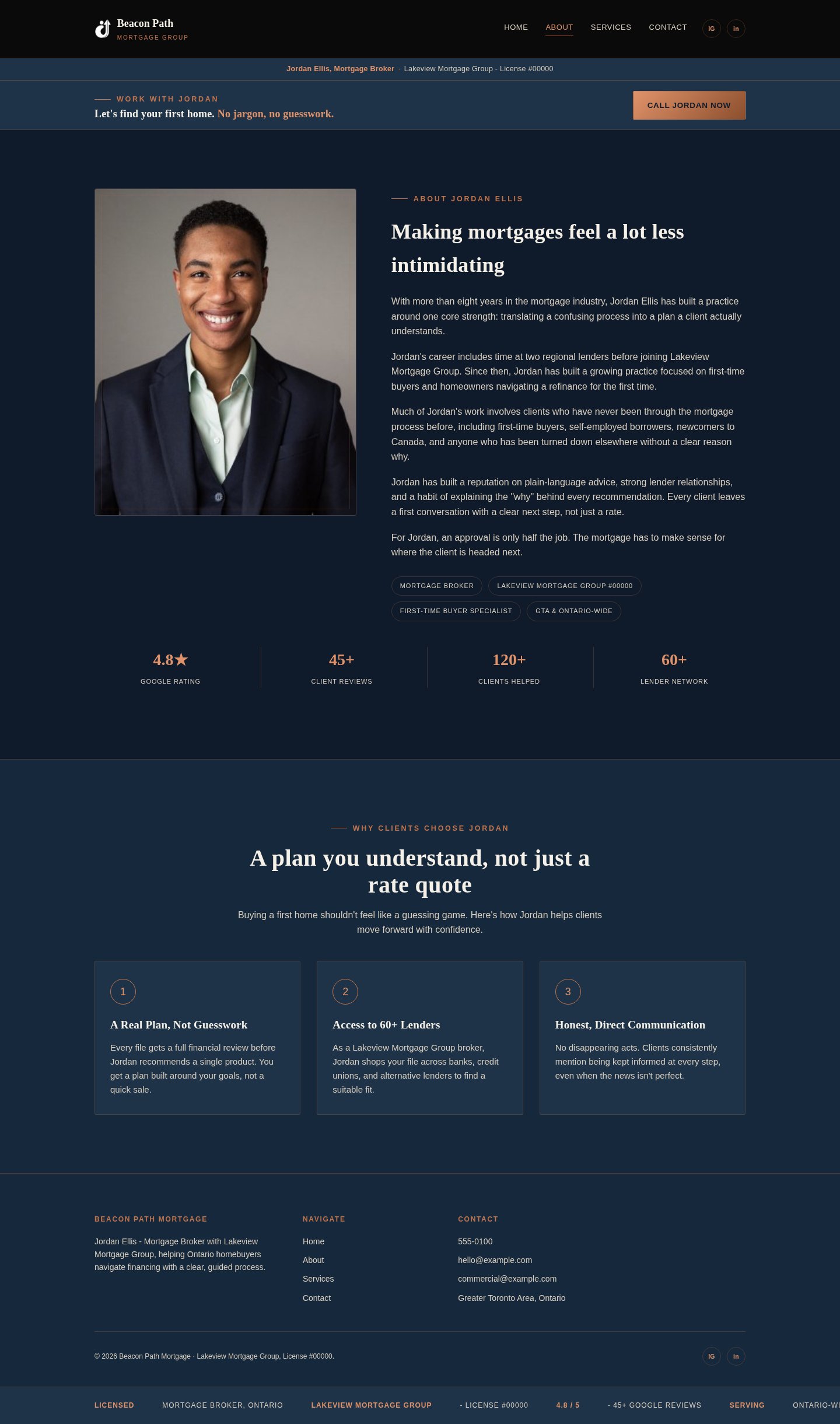 Beacon Path Mortgage about page desktop